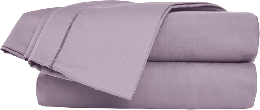 Martex 4-Piece Queen Sheet Set 100% Supima Cotton Sheets Super Soft American-Grown Sateen Luxury Bedding 700 Thread Count Bed Sheets Breathable Iris