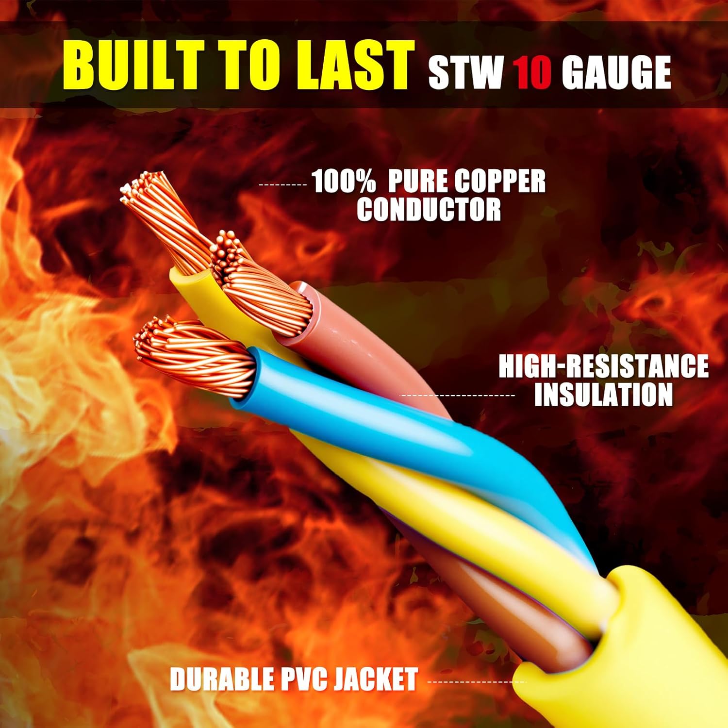 Kanayu Marine Shore Power Adapter Cable Compatible with Nema SS2-50p to L5-30r, Marine 50 Amp 125/250v Male to L5-30 125 Volt 30 Amp Shore Power Female Converter, Lock Adapter, 1.8ft (Yellow)