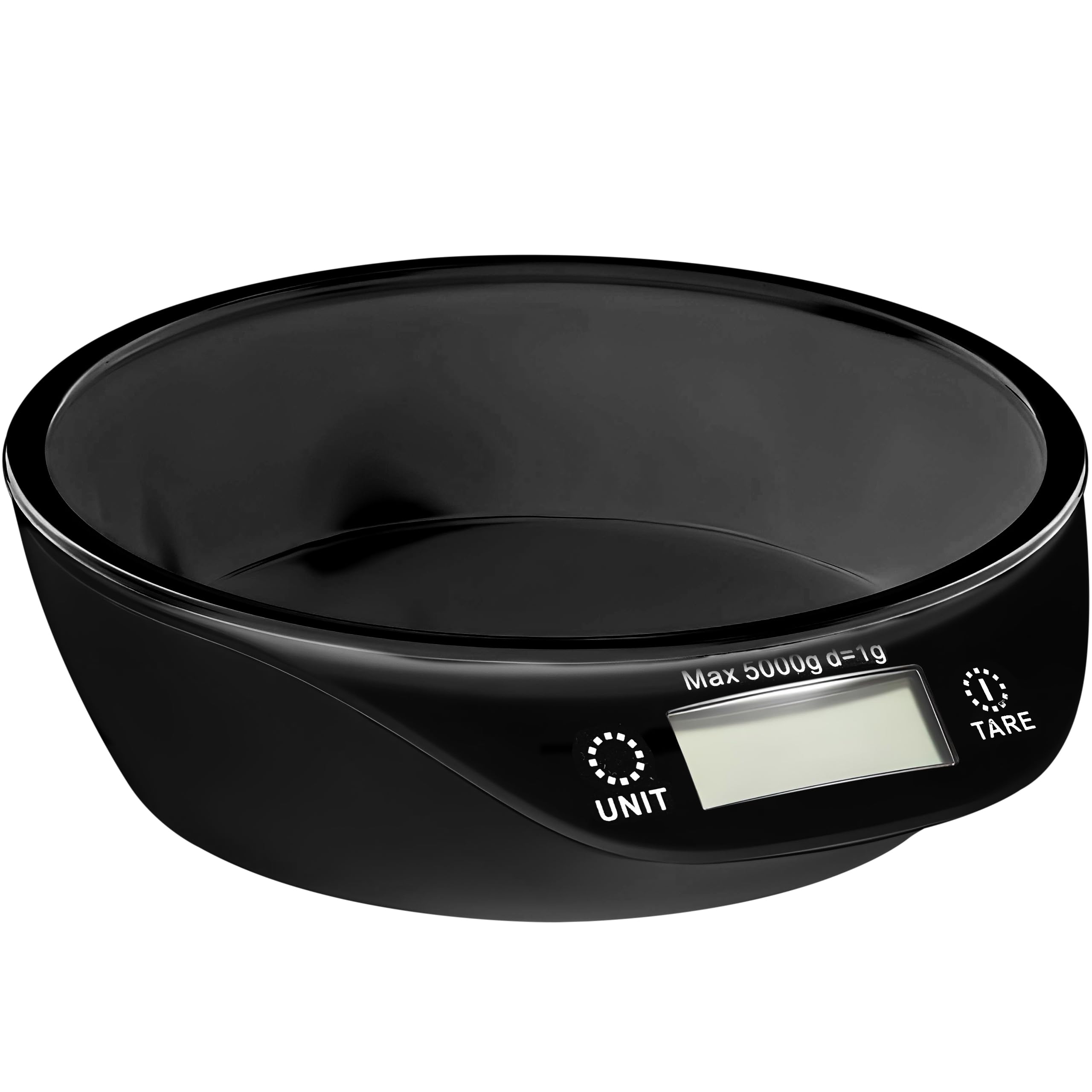 Retoo Bilancia Cucina Digitale con Ciotola Rimovibile - 1g/5 kg, Ciotola 700 ml, Display LCD, Digitale, Funzione Tara, Sensore ad alta precisione, Salvaspazio, Nero