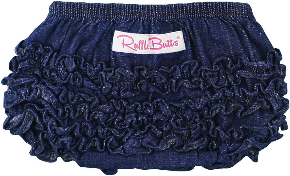 RuffleButts® Baby/Toddler Girls Ruffled Woven Bloomer