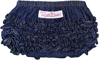 RuffleButts Baby/Toddler Girls Denim Jean Ruffled Diaper Cover - 2T Price In India