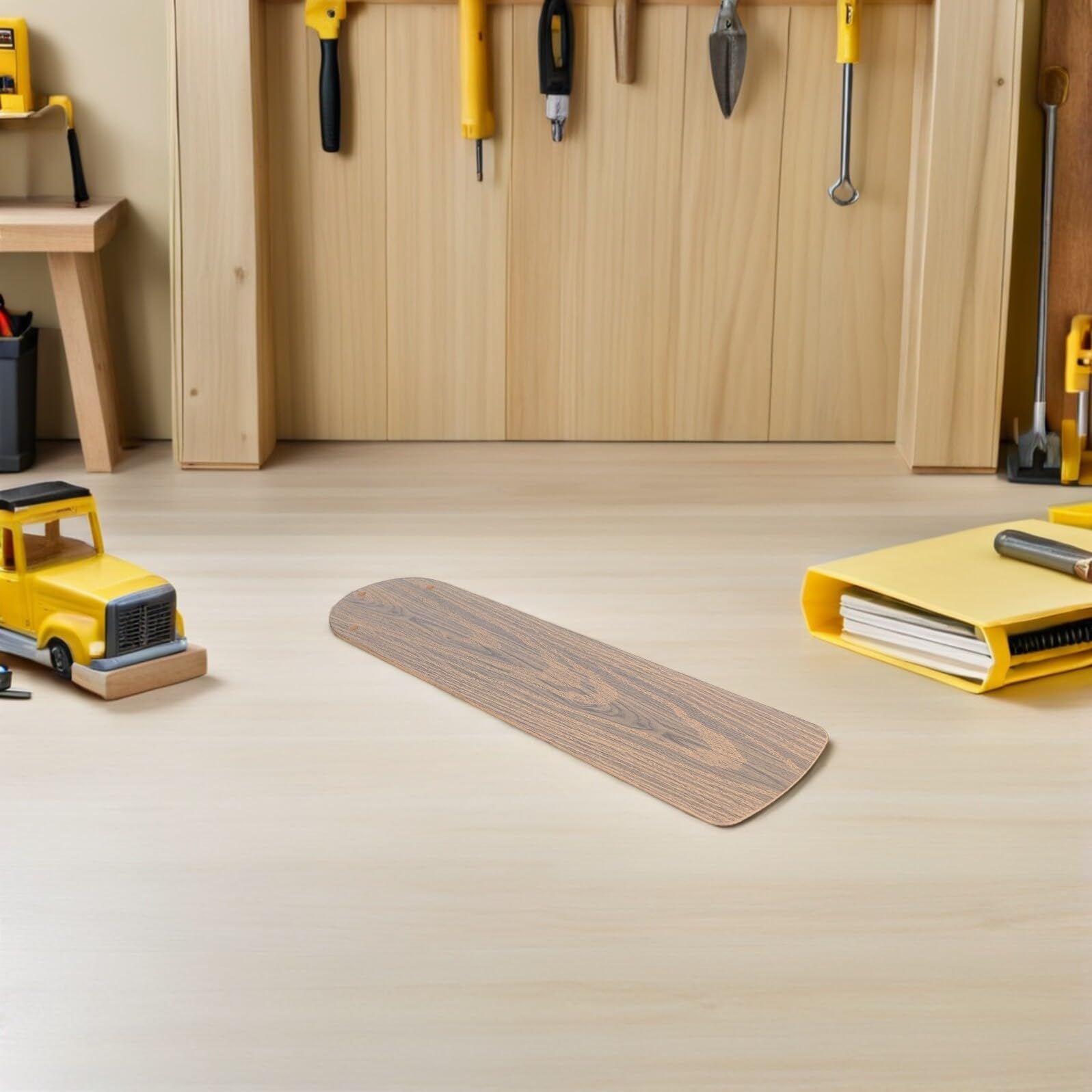 Levemolo Kit de Reemplazo de Aspas de Ventilador de Techo Veta de Madera en Plástico Marrón, 2 Piezas, Diseño Resistente al Agua para Fiesta Verano y Uso en Dormitorio