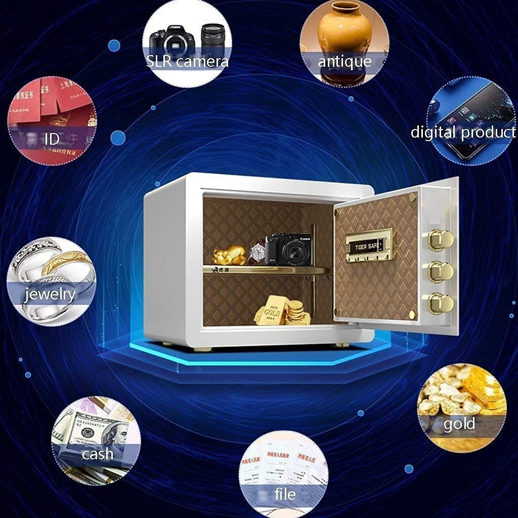 Caja Fuerte e ignífuga, Impermeable, Digital, para Dinero, joyería, Documentos, Seguridad, Caja Fuerte para el hogar (W