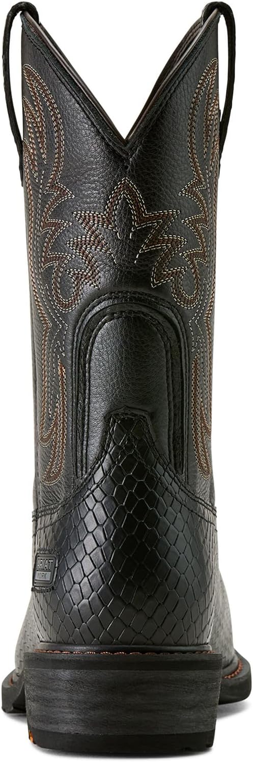 ARIAT mens Ironside Square Toe Steel Toe Work Boot - Image 5