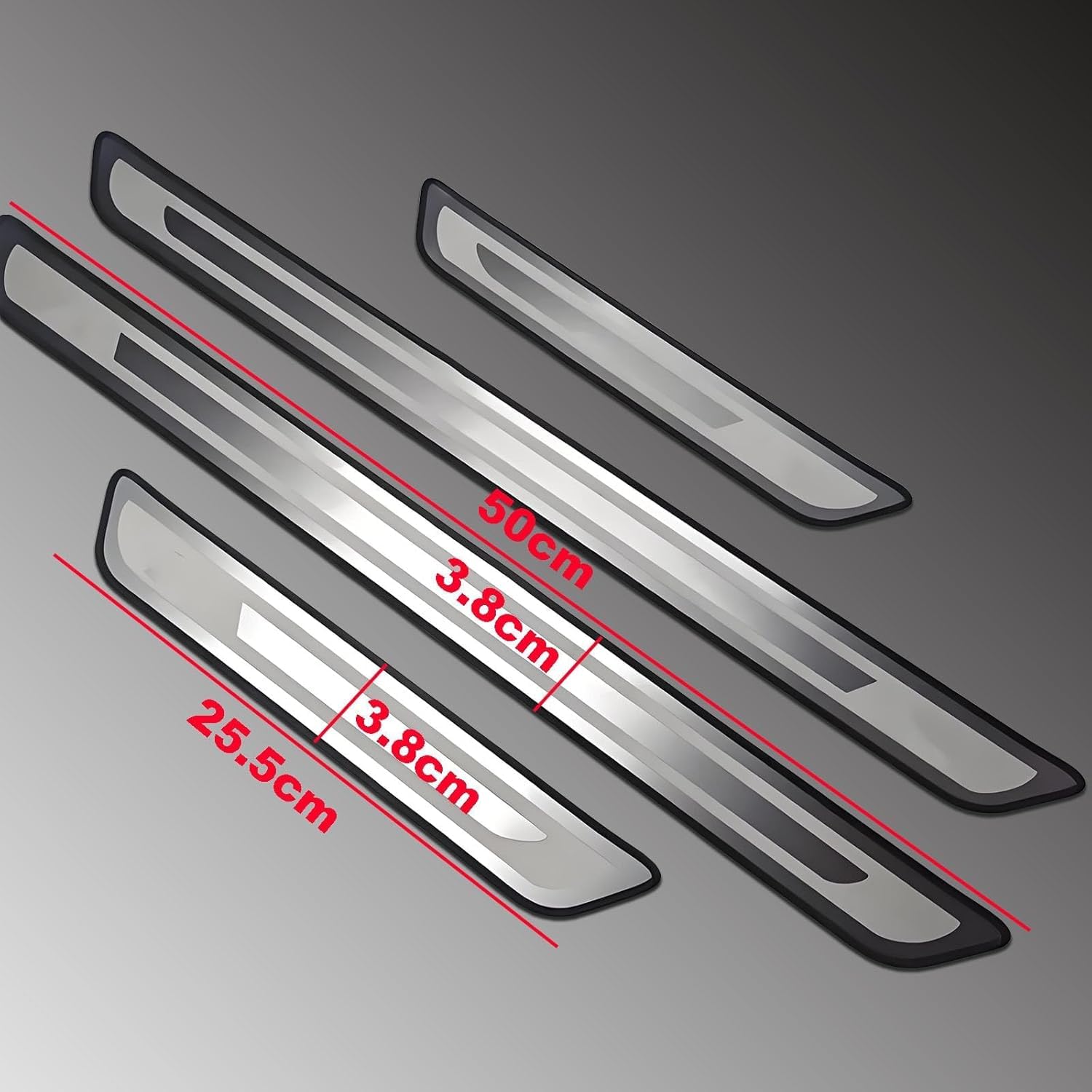 4 Pezzi Auto Protezioni battitacco per Volkswagen Tiguan 2024-2026, Protezione Portiere Auto in Acciaio Inox Protezione AntiGraffio per Pedale Accessori Auto
