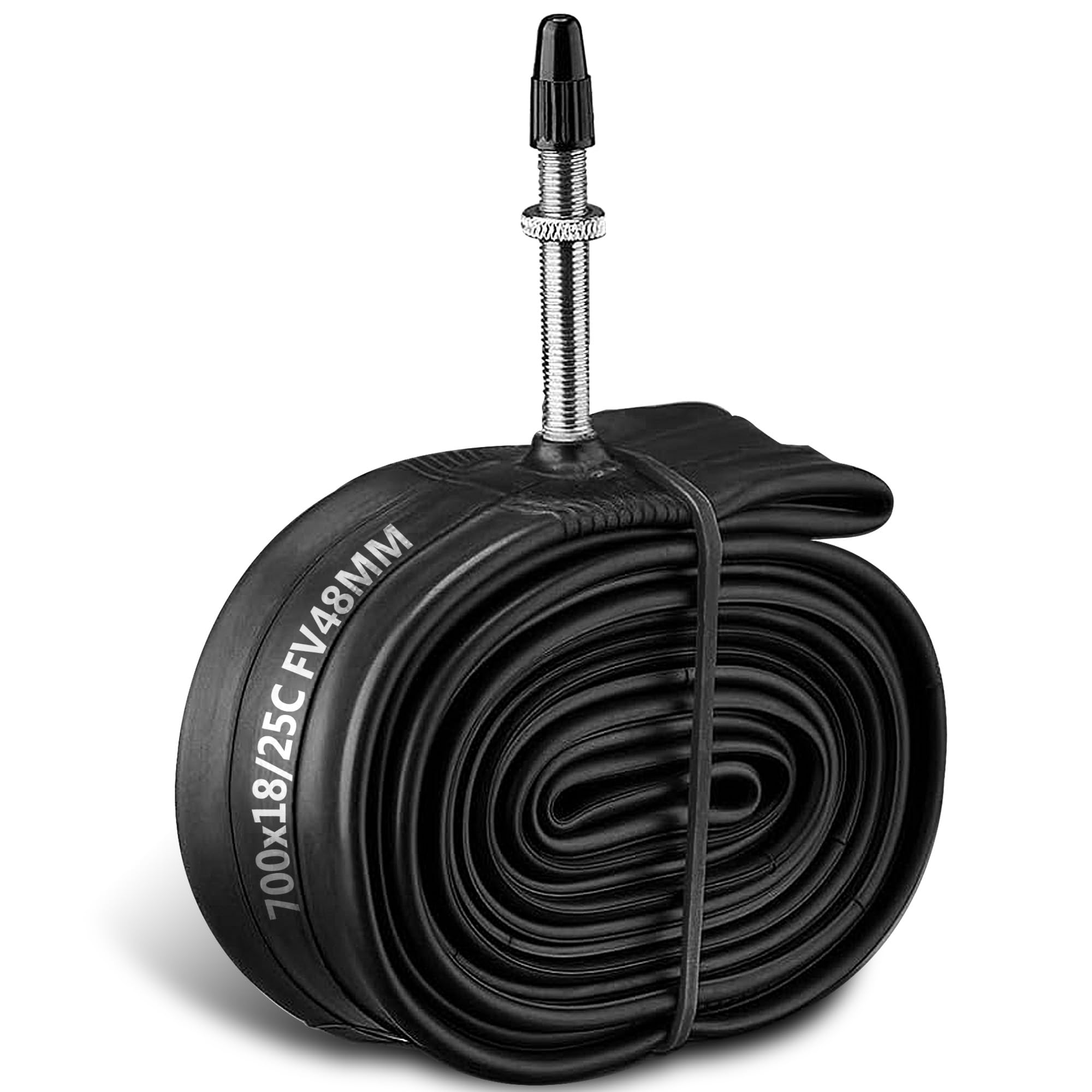 Felixstory 700x18/25C FV48/80 MM Bike Inner Tube, Replacement for 28"/ 700C 700x18C 700x20C 700x22C 700x23C 700x25C Bicycle Tube，Heavy Duty Bike Tube,
