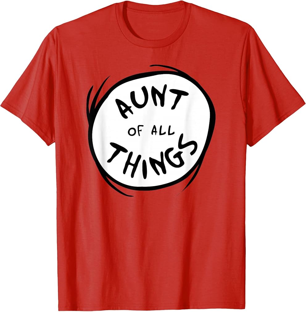 Aunt of All Things Emblem RED T-Shirt