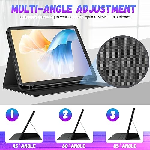 Miniatura 3 de Uppuppy Funda para Samsung Galaxy Tab S6 Lite de 10.4 pulgadas para niños y niñas, folio kawaii femenino, diseño de fresa, funda única para tableta