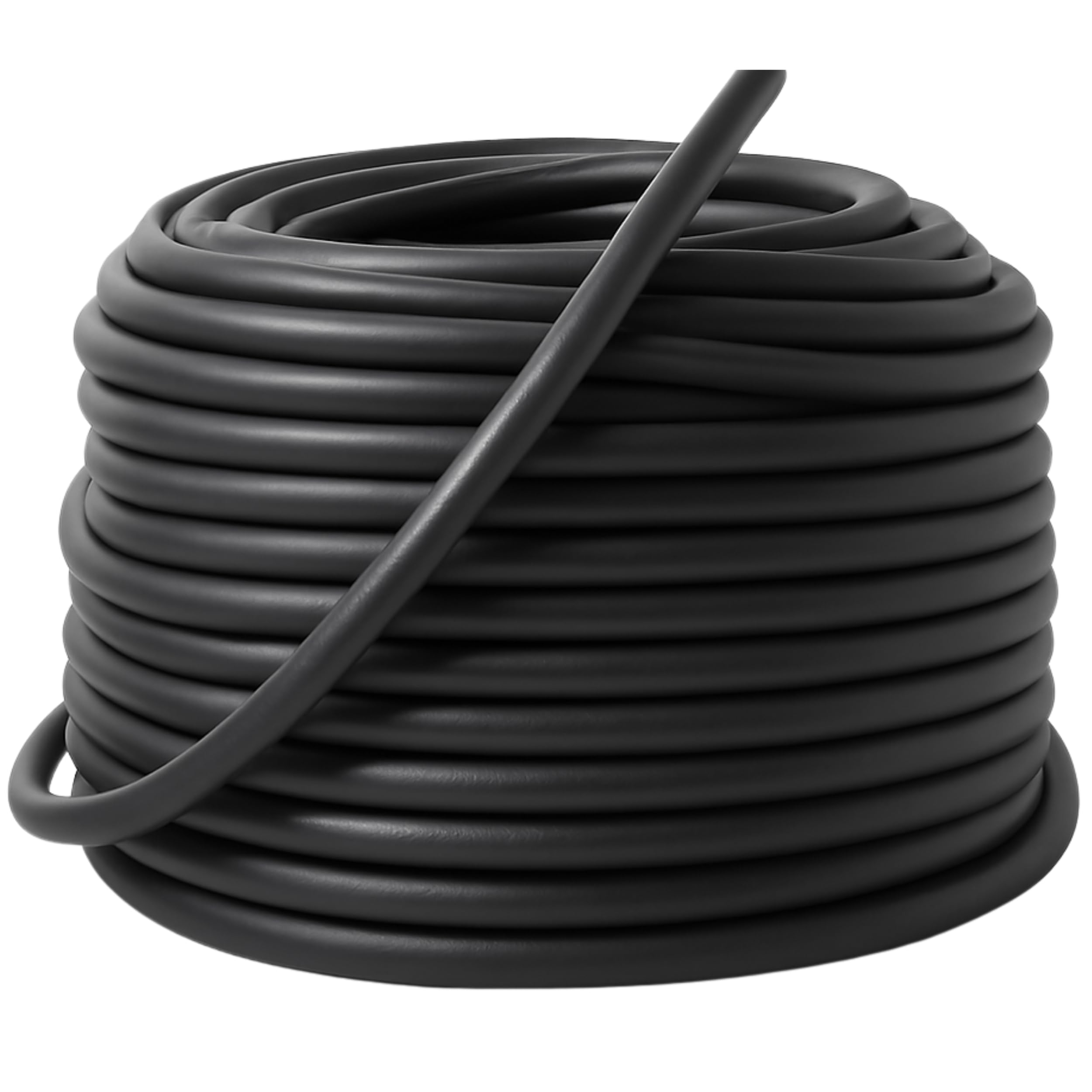 Miloo 3/8 Inch x 150 Feet Natural Rubber Rope - Solid Core Rubber