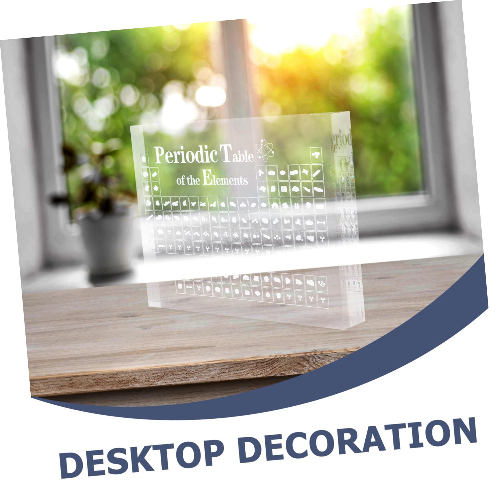 BUGUUYO Periodensystem Der Chemie Acryl Dekoration Klein Transparent 150x114x20mm Schul Und Lerndekoration Für Chemieunterricht Und Wissenschaft