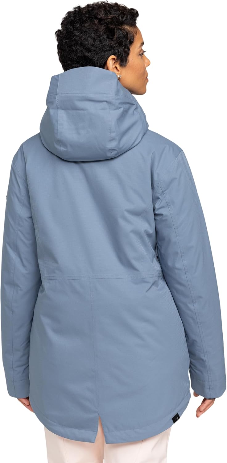 Roxy Women's Stated Snowboard Jacket – 15k Waterproof, Tailored Long Fit, Hydrosmart Collar - Image 8