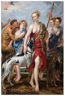 FideMm Diana And Her Nymphs Departing For The Hunt by Peter Paul Rubens Canvas Poster Wall Art Decor Print Picture Paintings for Living Room Bedroom Decoration Unframe16 L X 24" W