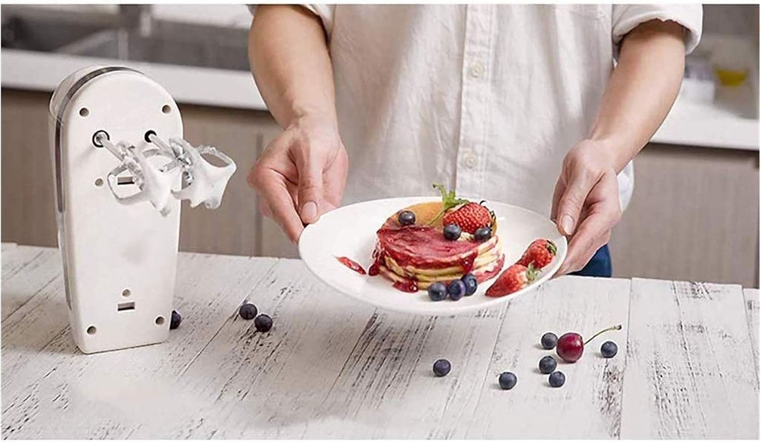 Electric Hand Mixer 5 Speed 350W Turbo for Easy Whipping Mixing Cookies Cakes and Dough Batters