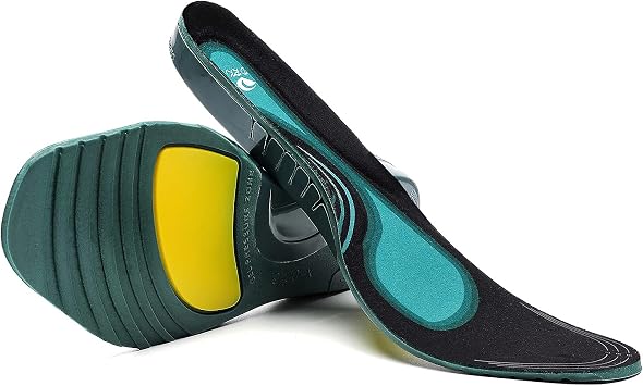 DRKA Plantar Fasciitis Relief Insole for Men,Arch Support Insole for Flat feet,Work Boots Insoles for Men and Women