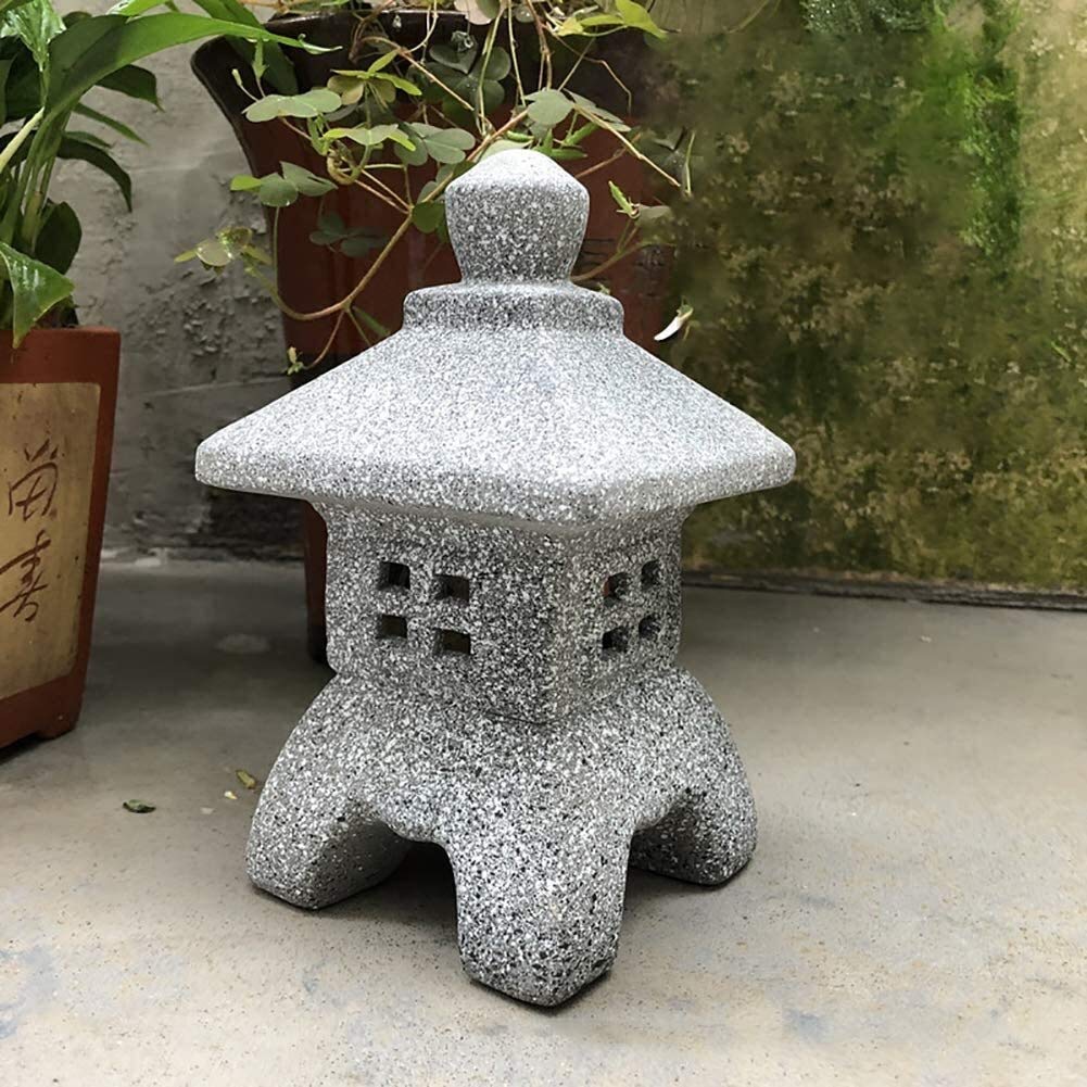 Sculpture de jardin style japonais pagode céramique extérieure pour décoration patio
