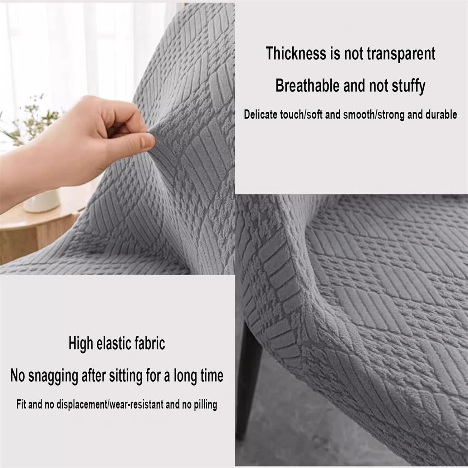Curved Chair Covers Dining Room Chair Protectors Curved Back Dining Room Chair Cover Removable Dining Chair Covers for Kitchen Party Decor,Dark Blue,4pcs
