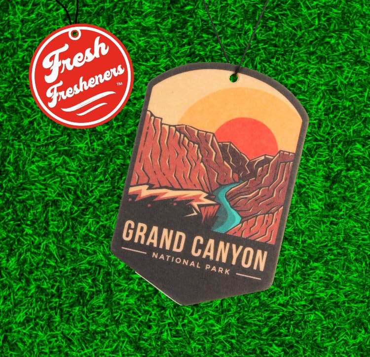 Image of Outdoor Adventure Car Air Freshener 3 Pack Scented With Premium Oils By Fresh Fresheners (Grand Canyon National Park)