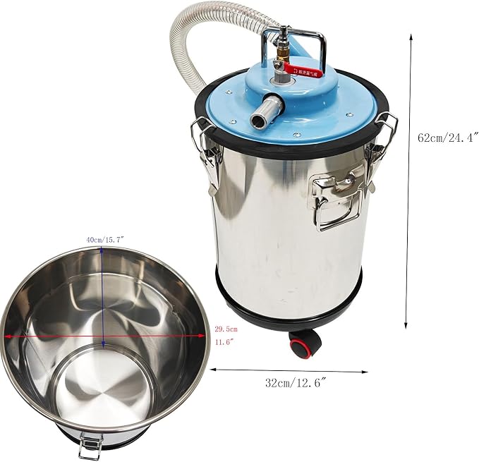 Aspiradora neumática industrial con bolsa de polvo 30L miniatura 2