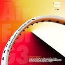Li-Ning Air-Force G3 Carbon Fibre Badminton Racket for Adults | Premium Shuttle Racquet with Protective Full Cover | Expertly Strung for Maximum Power (White/Light Orange/Black) gallery image