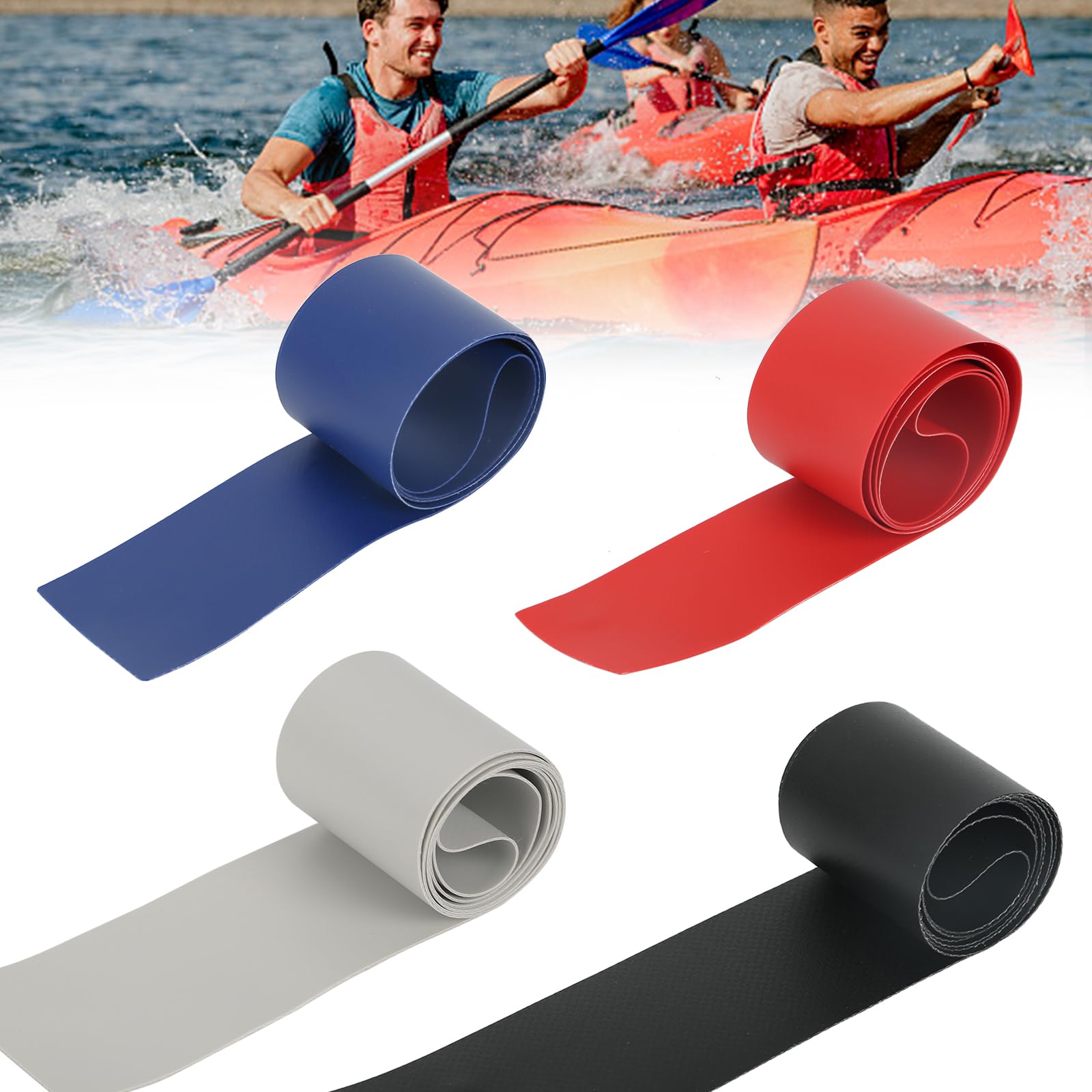 Kajak Reparatieset Pvc Reparatie Patch Kit Opblaasbare Boot Voor Vlot Kano (grijs) Watersport-Pvc Pleister
