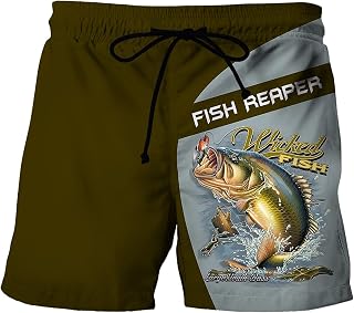 Calções de praia Mais novo verão casual shorts de praia masculina moda 3d homem shorts shorts de praia plus tamanho 4-5xl. Homens curtos do sexo masculino (Color : DK 14053, Size : L)