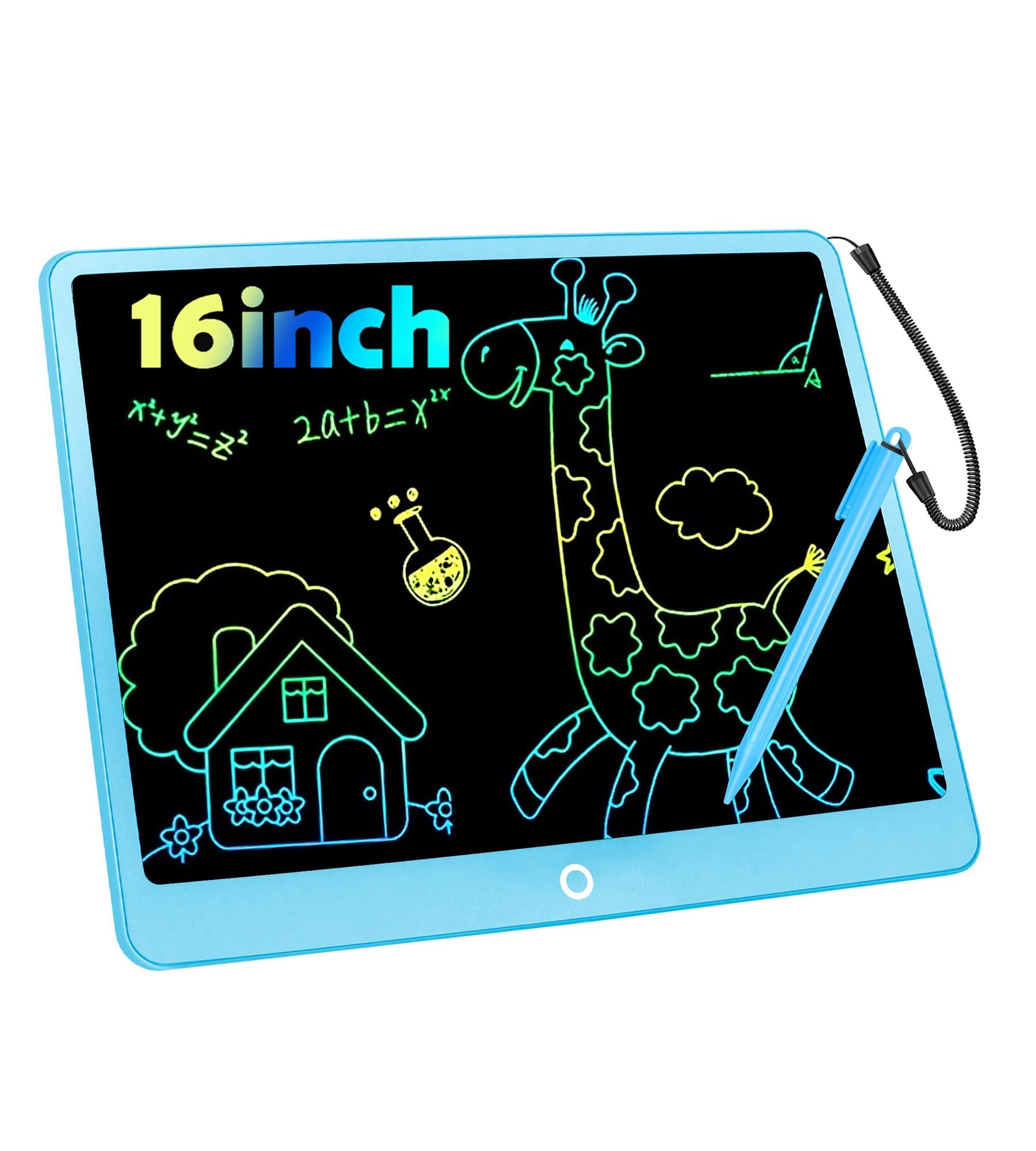 Tavoletta Grafica LCD Scrittura 16 Pollici, Tavoletta Grafica Bambini Elettronica Lavagna Digitale da Disegno con Penna Giochi Giocattolo 3-12 Anni Regali di Natale di Compleanno per Ragazzi Ragazze