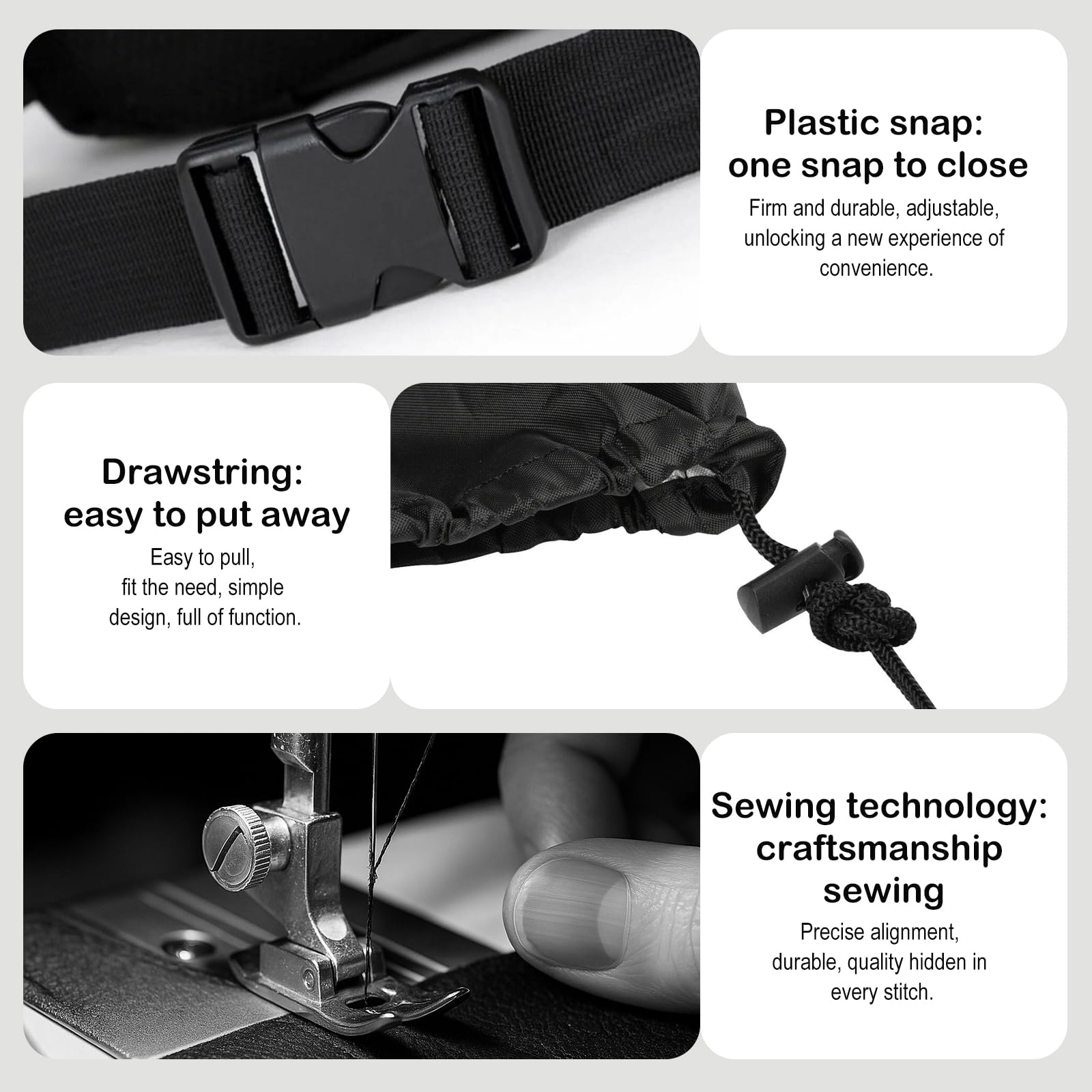 Coprisedie Per Esterno Impermeabile - Tessuto Oxford 420D, Resistente A Vento E Pioggia, Con Cordino - Foto 6