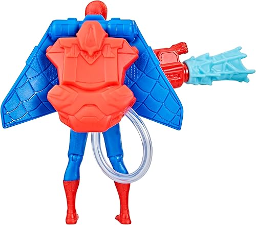 Miniatura 4 de Marvel Spider-Man Aqua Web Warriors - Figura de acción de Spider-Man de 4 pulgadas con accesorio de equipo de agua recargable, figuras de acción