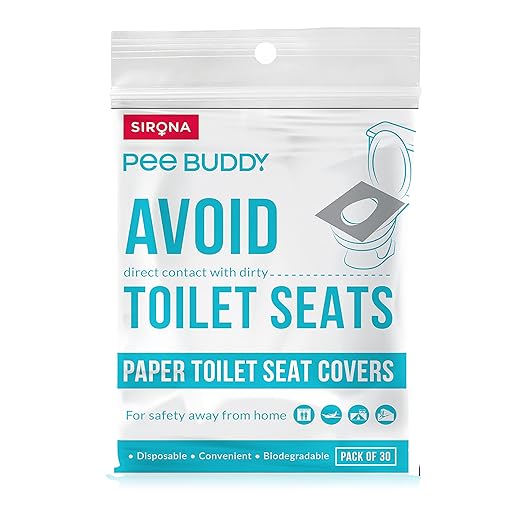 PEE BUDDY Disposable Toilet Seat Covers 30 Sheets No Direct Contact