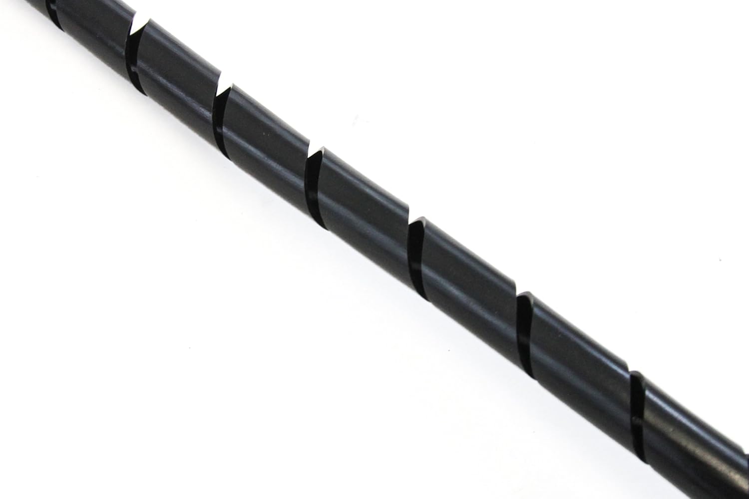 33FT PE 5/8 Inches (16 mm) Black Polyethylene Spiral Wire Wrap Tube PC Manage Cable for Car Computer Cable