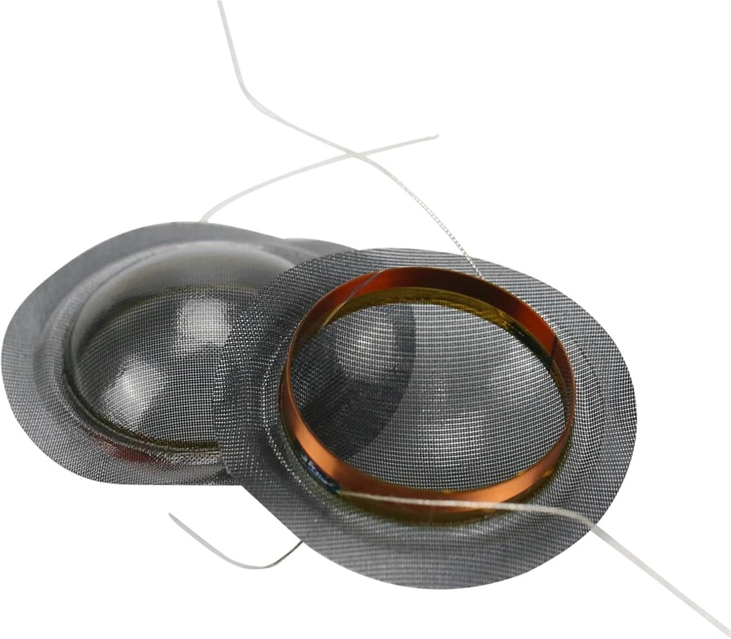28mm Core Treble Coil Crystal Diaphragm Black Translucent Film Tweeter Speaker Repair 1Pairs