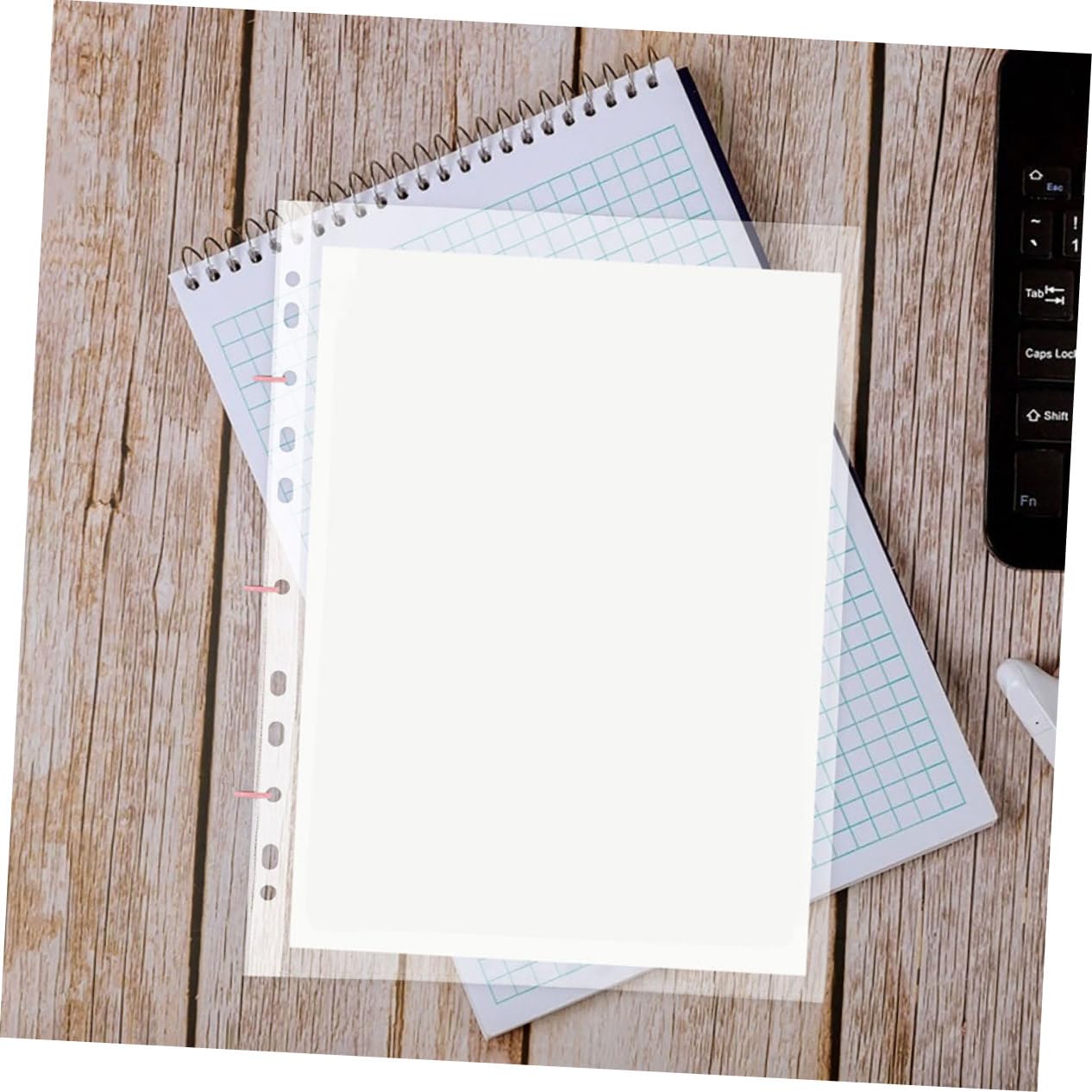 100 Stück Klarsichthüllen Gelocht Transparente Dokumenten schutzhüllen aus Extra Dicke Prospekthüllen mit Glatter Oberfläche für Fotos Rezepte Zertifikate Büro und Schule