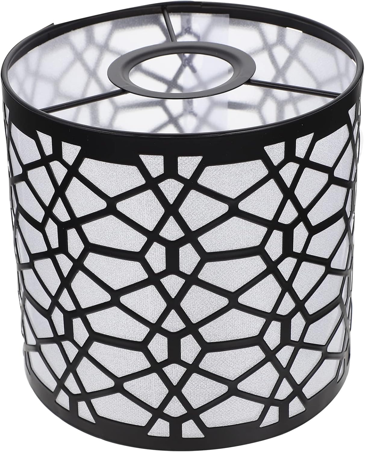 Modern Light Fixture Wrought Iron Lampshade Replacement Metal Lamp Shade Medium Modern Lamp Shades Metal Drum Lampshade Clip on Light Shades Lamp for Table Lamp Floor Light