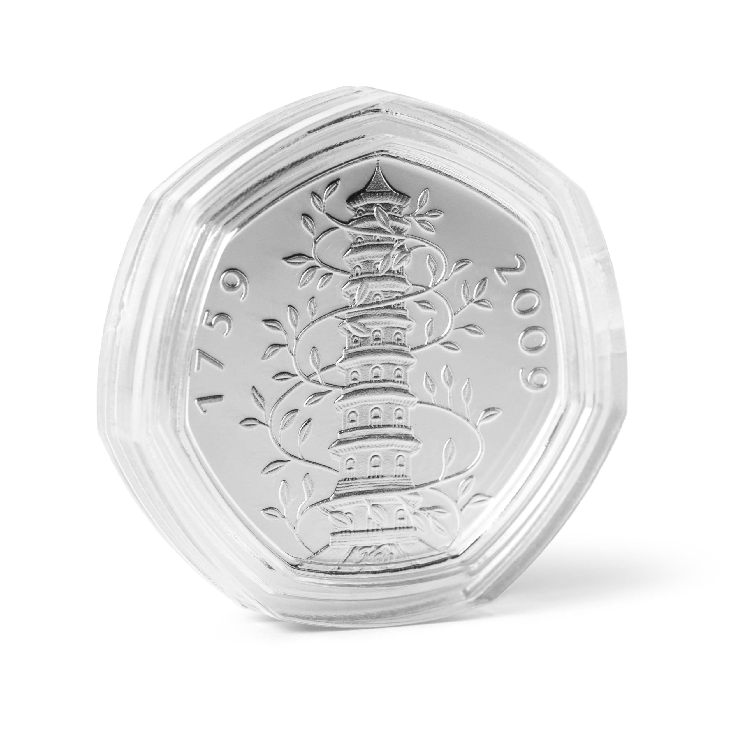 The Coin Standard 40x 50p Coin Capsules, Custom Heptagonal Fit 50 Pence Holders - Image 3