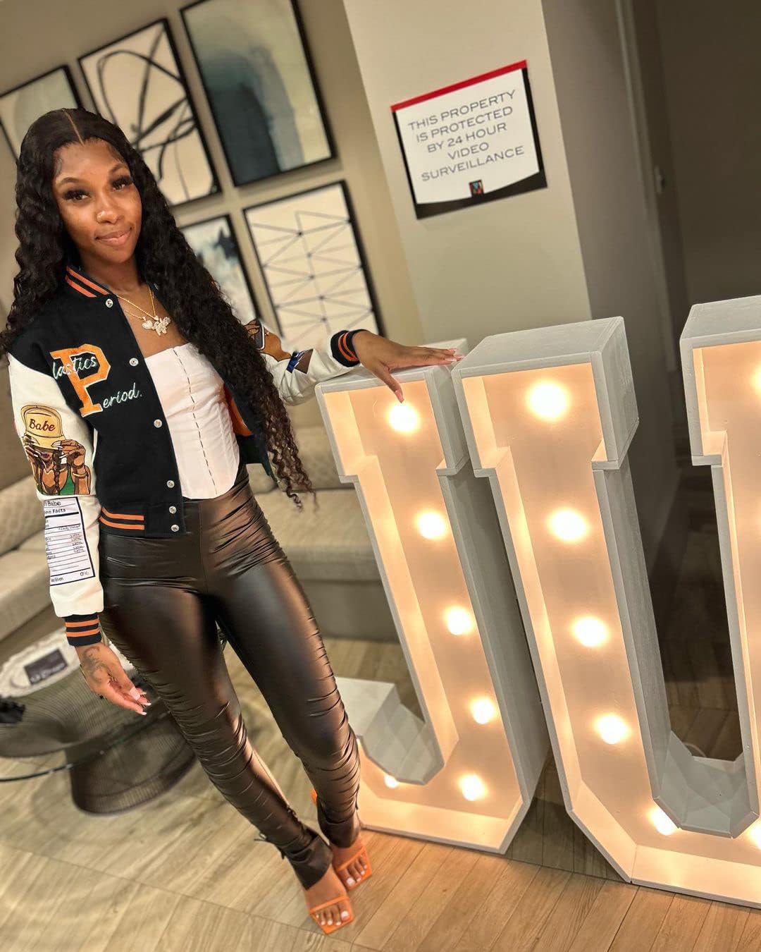 NIFTRIRY Varsity Jacket Women Patch Casual Jacket Cropped Jacket Leather Jacket Women Festival Outfits for Women - Image 3