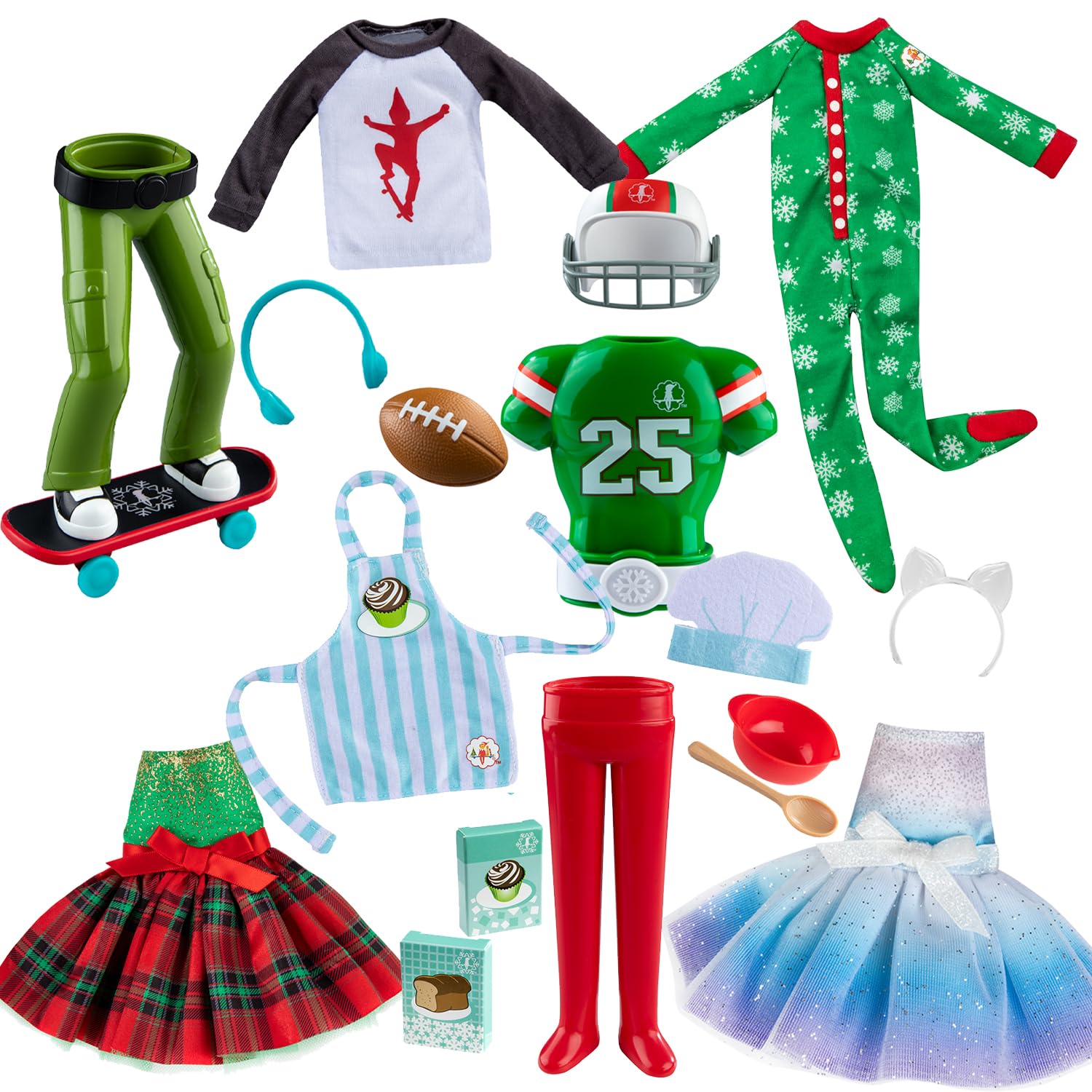 open lace back dress Amazon.com: The Elf on The Shelf Claus Couture 2024 Complete 6 Set: PJs, 2  Dresses, Chef, Skateboarder, Football : Toys & Games