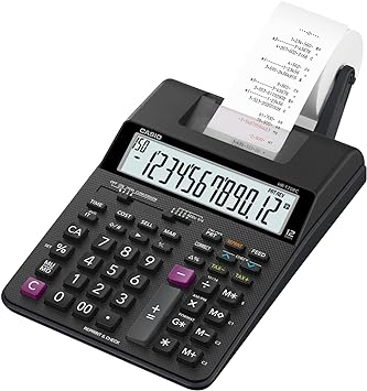 Casio HR-170RC Printing Calculator, Black, 2.6" x 6.5" x 11.6"