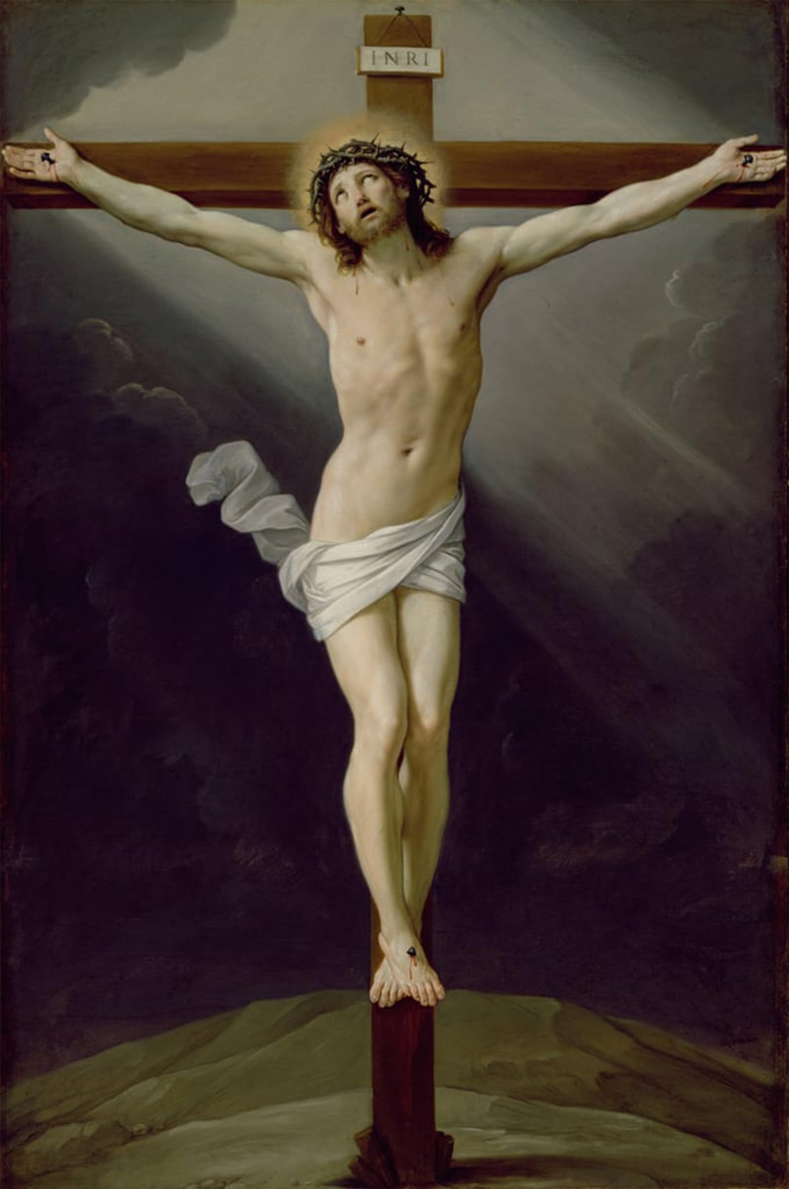 POSTERIIk Vintage Art Print Images Pictures Print Christ on the Cross by Vintage Painting Modern Colour Posters for Office Home Decor 60x90cm