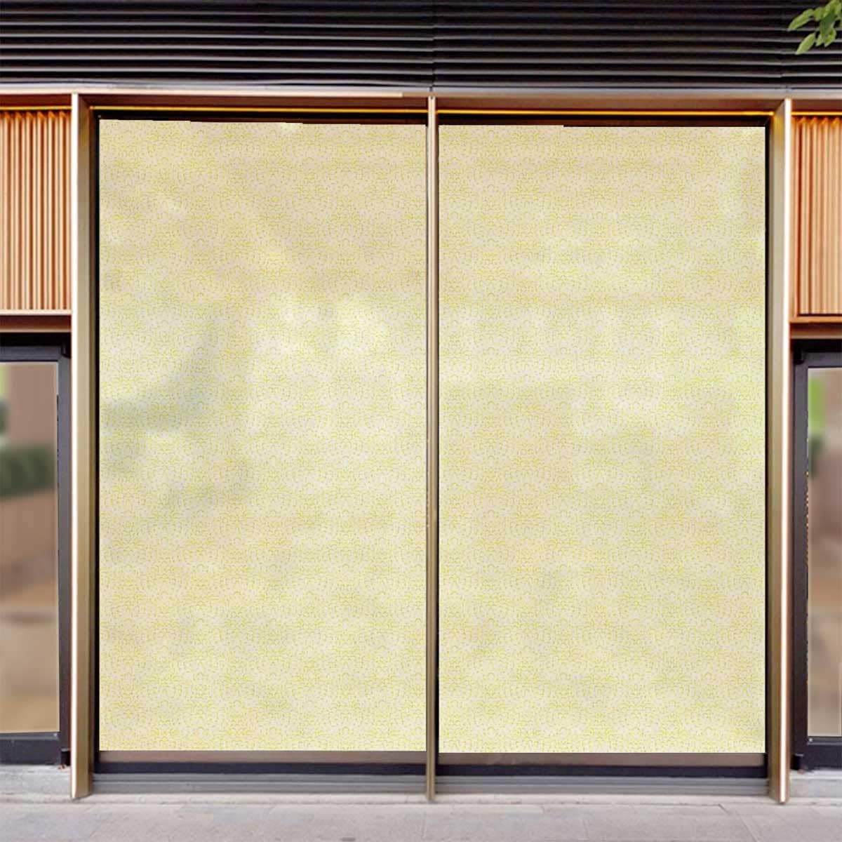 Window Tinting Film for Home Fluffy Aster Flower Window Film Static Cling Glass Film