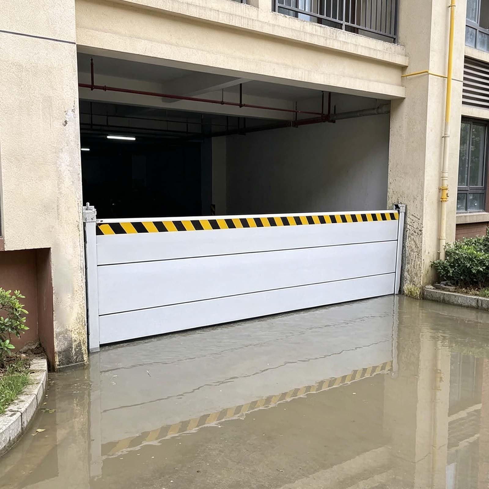 Protection inondation maison barrière aluminium amovible porte sous-sol 110x40