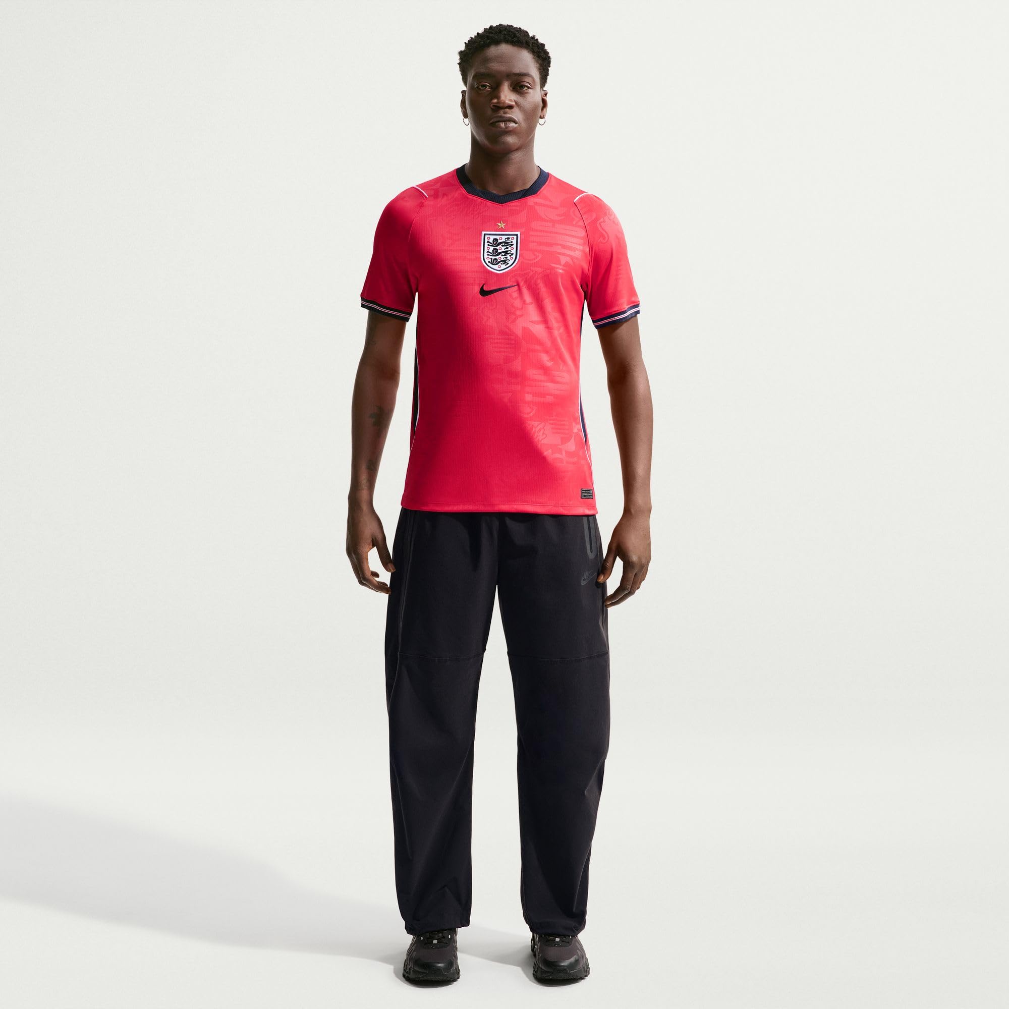 Nike England National Team Dri-Fit Stadium Away T-Shirt Uomo (Pacco da 1)
