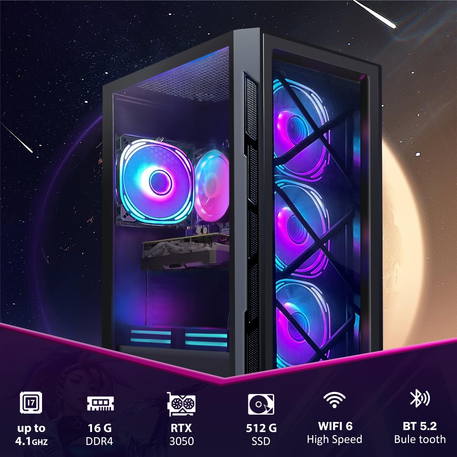 Amazon.com: STGAubron Gaming PC Computer Desktop, Intel Core