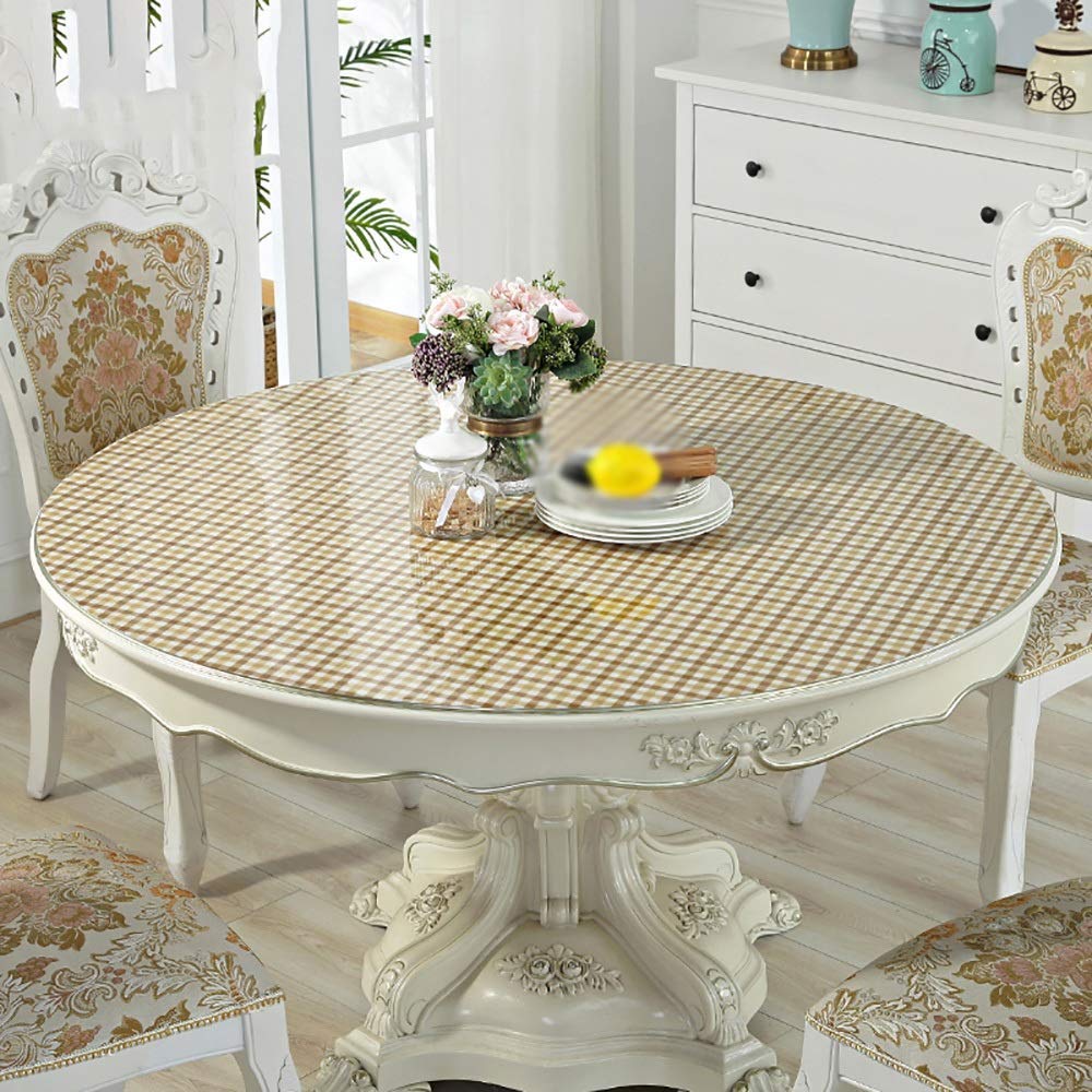 Nappe de table basse en PVC treillis imperméable pour intérieur - 6
