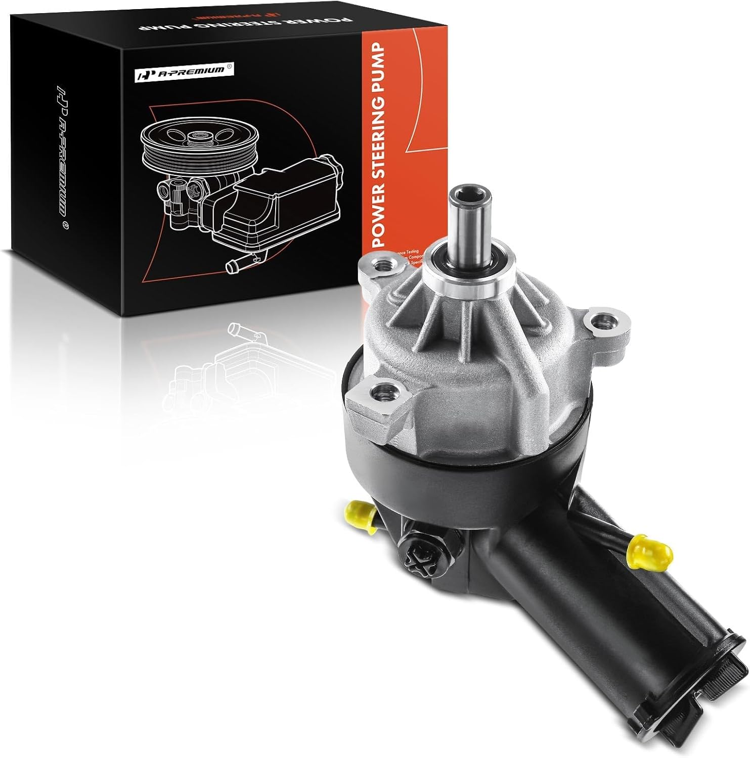A-Premium Power Steering Pump, with Reservoir, Compatible with Ford - 1990-2003 - F-200, F-250, F-250 Super Duty, F-350, F-350 Super Duty, F-450 Super Duty, F-550 Super Duty, F Super Duty, Excursion