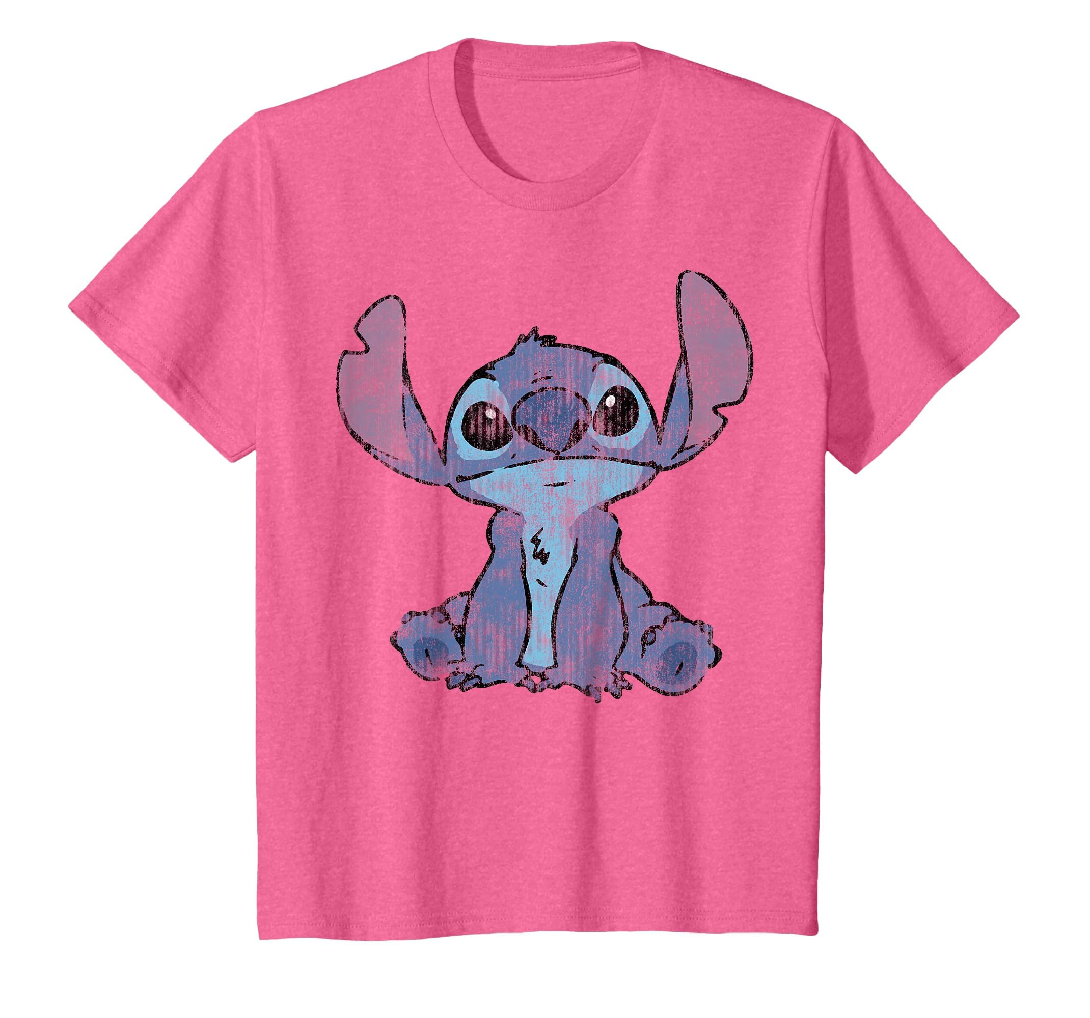 Disney Lilo &amp; Stitch Distressed Stitch Portrait T-Shirt