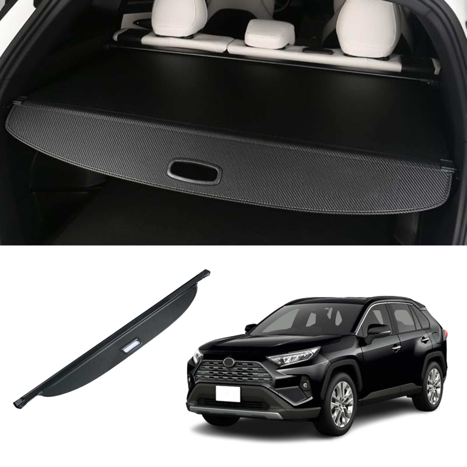 Amazon.co.jp: Temiry 新型 RAV4 50系 トノカバー ロールシェード