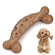 Dog Bone Toy for Aggressive Chewers Tough Dog Chew Toys for Samll Breed to Keep Them Busy (Small-Under 20LBS, Milk)
