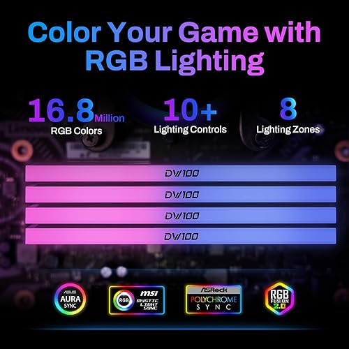 Miniatura 8 de Biwin Black Opal DW100 DDR5 RGB RAM 48 GB (24 GBx2) 6000 MHz CL28 Memoria de computadora Intel XMP 3.0 compatible con AMD Expo, negro -