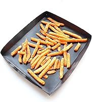 Vista 3 de Firsmat Cesta de cocina sólida de PTFE para hornos rápidos,Bandeja rápida de la cesta del horno para las patatas fritas de pollo Sub Roll Pan