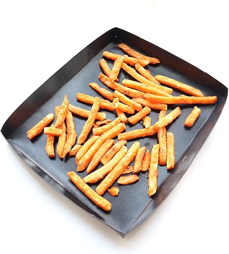Miniatura 3 de Firsmat Cesta de cocina sólida de PTFE para hornos rápidos,Bandeja rápida de la cesta del horno para las patatas fritas de pollo Sub Roll Pan